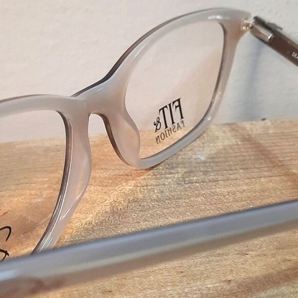 NEW Eyeglass Frame Rx'able women glasses brown oversized big modern 58-18-145 - Picture 4 of 7